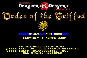 Order of the Griffon screenshot 3 for TurboGrafx-16